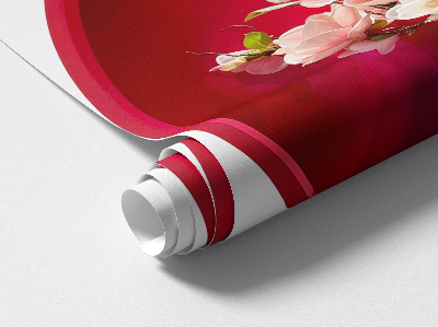 Wandtattoo 3D-Design 67x100 Blumen in einer Vase