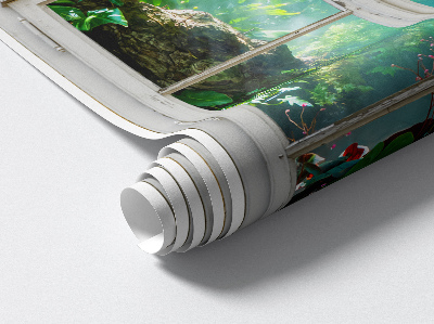 Wandtattoo Fensterblick 64x100 Exotische Aussicht