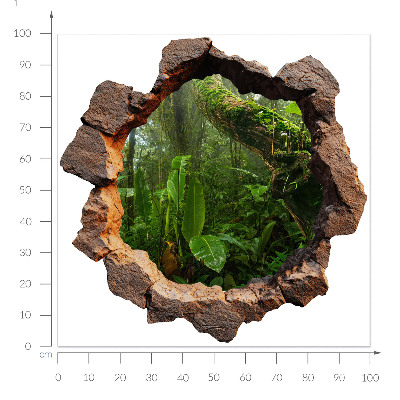 3D Loch Aufkleber 100x99 Grünes Wunder