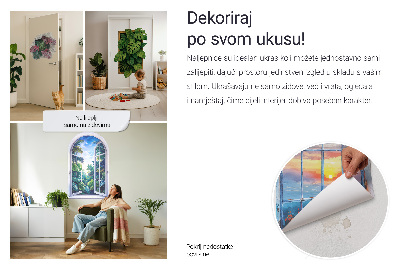 Wandtattoo Fensterblick 72x100 Mittelmeerblick