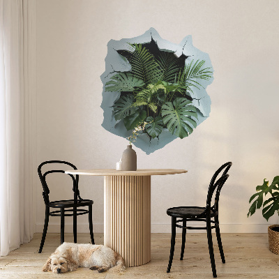 3D Loch Aufkleber 90x100 Kraftwerksexplosion