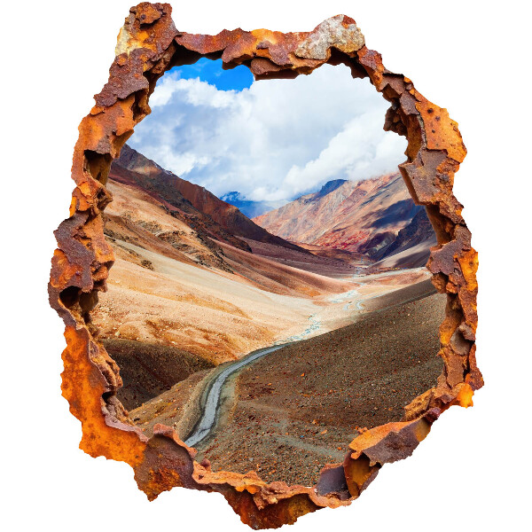 3D Loch Aufkleber 83x100 Berglandschaft