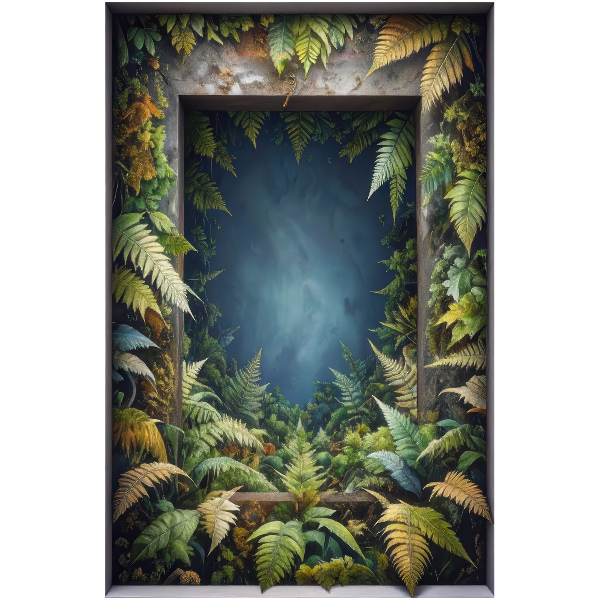 Wandtattoo Fensterblick 65x100 Natürliche Harmonie