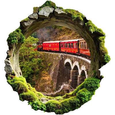 3D Loch Aufkleber 93x100 Grüner Blick