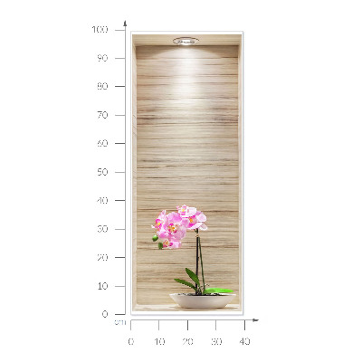 Wandtattoo 3D-Design 40x100 Orchideen-Eleganz