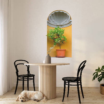 Wandtattoo 3D-Design 55x100 Orangenbaum