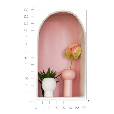 Wandtattoo 3D-Design 75x130 Subtile Vegetation