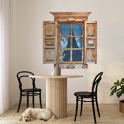 Wandtattoo Fensterblick 125x130 Rustikales Fenster