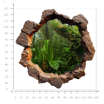 3D Loch Aufkleber 130x129 Grünes Wunder