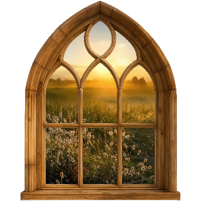 Wandtattoo Fensterblick 104x130 Fensterlandschaft
