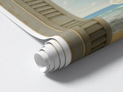 Wandtattoo Fensterblick 94x130 Fenster zum Meer