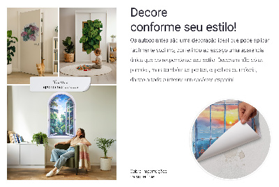 Wandtattoo 3D-Design 87x130 Grüne Zusammensetzung