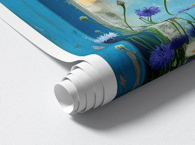 Wandtattoo Fensterblick 115x130 Ländlicher Charme