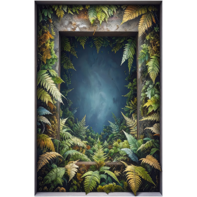 Wandtattoo Fensterblick 85x130 Natürliche Harmonie