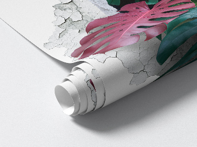 3D Loch Aufkleber 130x118 Tropische Zusammensetzung