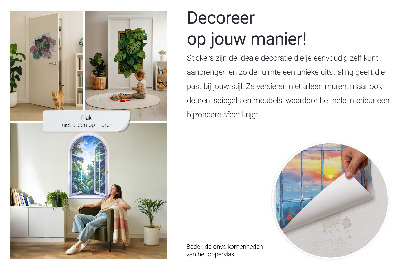 3D Loch Aufkleber 130x123 Stadtmarkt