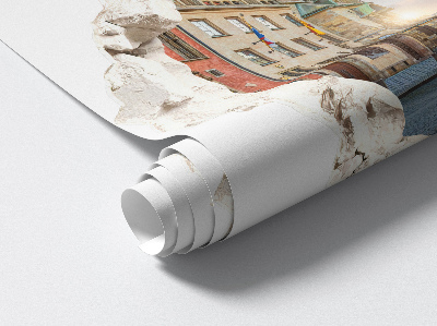 3D Loch Aufkleber 130x123 Stadtmarkt