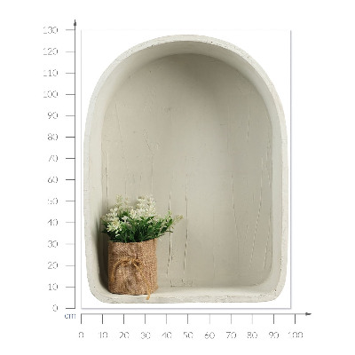 Wandtattoo 3D-Design 98x130 Jute-Strauß