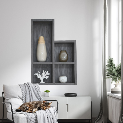 Modernes 3D-Wandtattoo 42x60 Dekorative Regale