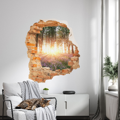 3D Wandtattoo Loch in der Wand 51x60 Walddurchbruch