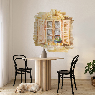 Wandtattoo Fenster 56x60 Idyllisches Fenster