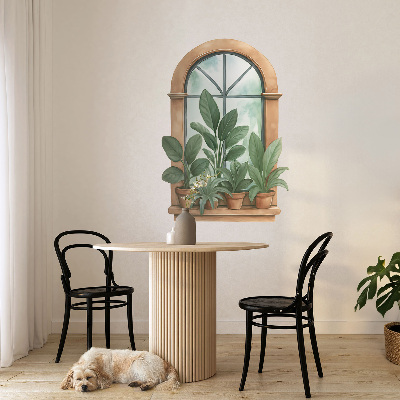 Wandtattoo Fenster 42x60 Fensterpflanzen.