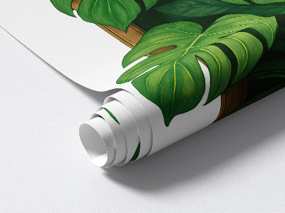 Modernes 3D-Wandtattoo 40x60 Tropische Oase