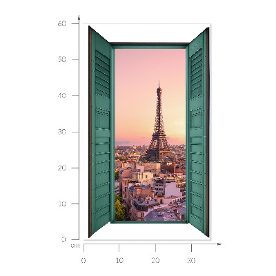 Wandtattoo Fenster 36x60 Stadtfenster