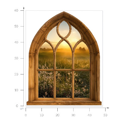 Wandtattoo Fenster 48x60 Fensterlandschaft