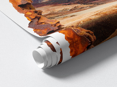 3D Wandtattoo Loch in der Wand 50x60 Berglandschaft