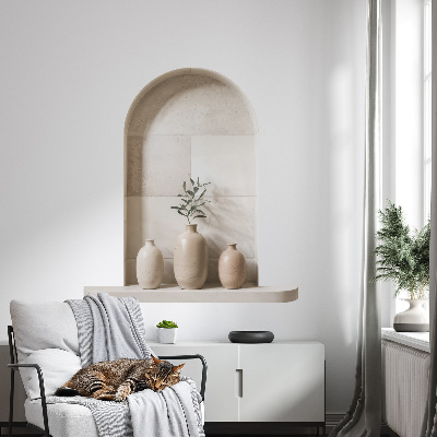 Modernes 3D-Wandtattoo 54x60 Keramikvasen