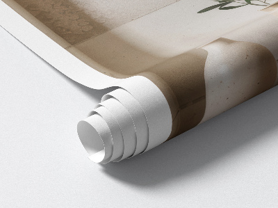 Modernes 3D-Wandtattoo 54x60 Keramikvasen