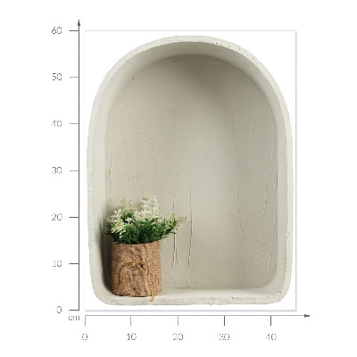 Modernes 3D-Wandtattoo 45x60 Jute-Strauß