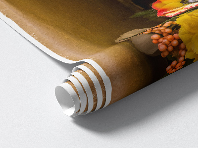 Modernes 3D-Wandtattoo 57x60 Blumenvase