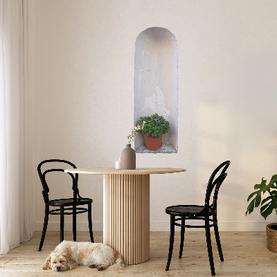 Modernes 3D-Wandtattoo 22x60 Wandaussparung