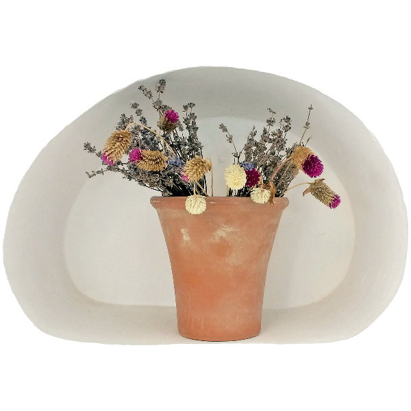 Modernes 3D-Wandtattoo 60x41 Trockenblumen