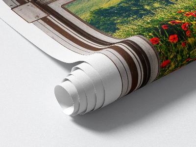 Wandtattoo Fenster 55x80 Malerische Landschaft