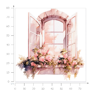 Wandtattoo Fenster 76x80 Rustikales Fenster