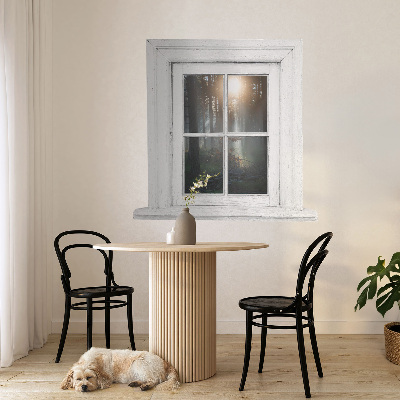 Wandtattoo Fenster 82x80 Waldfenster