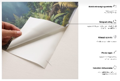 Modernes 3D-Wandtattoo 46x80 Subtile Vegetation