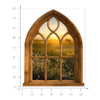Wandtattoo Fenster 64x80 Fensterlandschaft