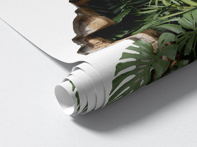 3D Wandtattoo Loch in der Wand 73x80 Tropische Natur