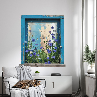 Wandtattoo Fenster 71x80 Ländlicher Charme