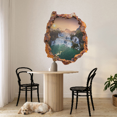 3D Wandtattoo Loch in der Wand 66x80 Naturpanorama