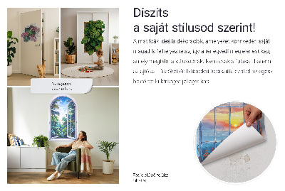 Modernes 3D-Wandtattoo 73x80 Keramikvasen