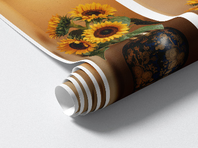 Modernes 3D-Wandtattoo 80x73 Sonnenblumensträuße