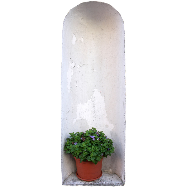 Modernes 3D-Wandtattoo 29x80 Wandaussparung