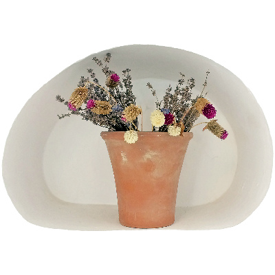 Modernes 3D-Wandtattoo 80x54 Trockenblumen