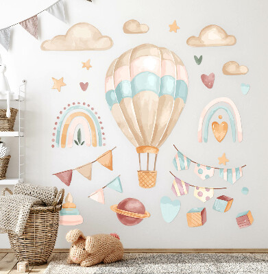 Wandsticker 100x141 Boho-Aquarell-Pastellmuster
