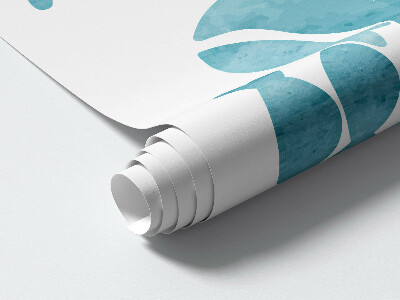 Wandsticker 100x121 Ein Unterwasserland voller Aquarellkreaturen